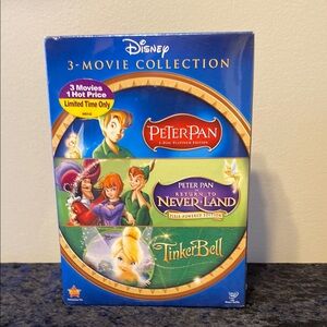 Disney 3-Movie Collection: Peter Pan, Return to Never Land, Tinker Bell